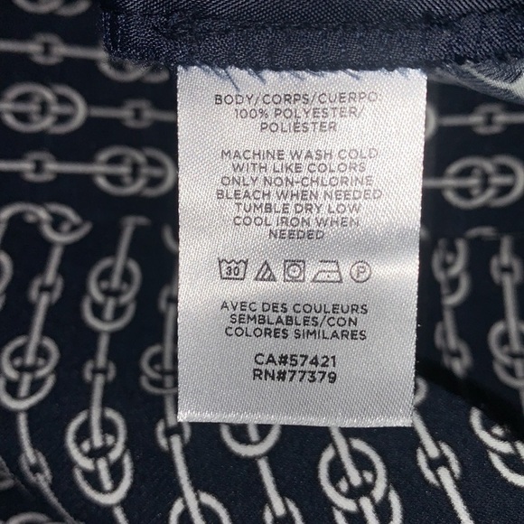 ANN Taylor High Waisted Wide Leg Pants Nautical Navy Size 8 - Picture 8 of 15